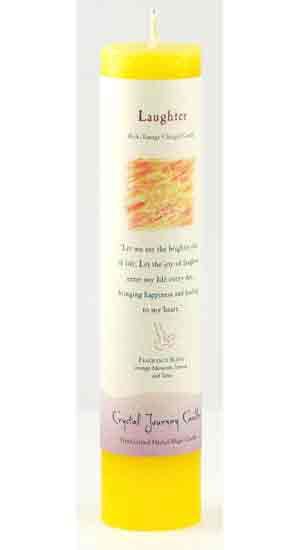 Laughter Reiki Charged Pillar candle