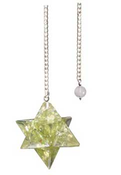 Merkaba Peridot Orgone pendulum