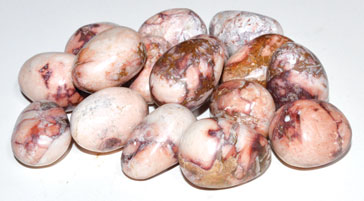 1 lb Jasper, Pink tumbled stones