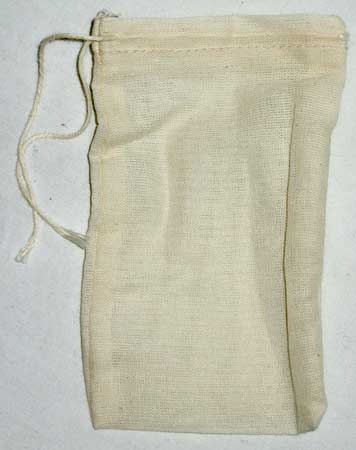 1 Cotton Tea Bag 3'x5"