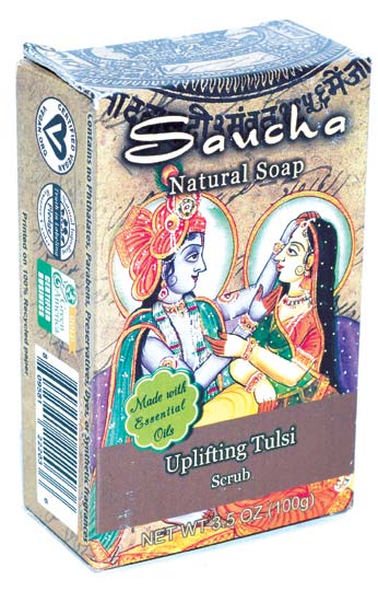 3.5oz Uplifting Tulsi soap