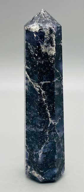 3-4" Iolite W Black Mica obelisk