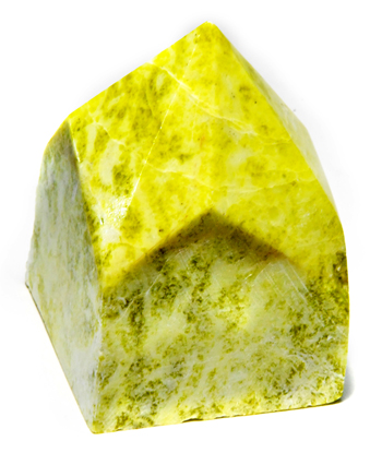 Yellow Jade top polished point