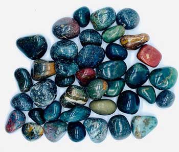 1 lb Bloodstone tumbled stones