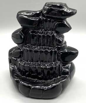 4" Water Fall back flow incense burner