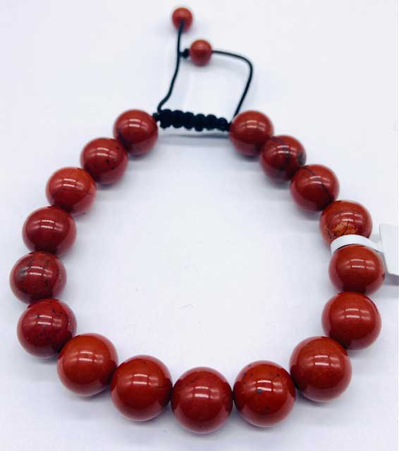 10mm Jasper, Red bracelet