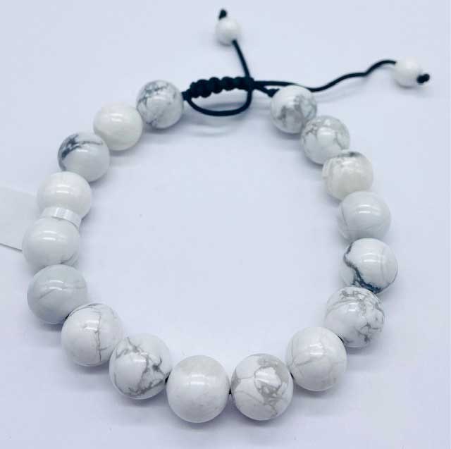 10mm Howlite bracelet