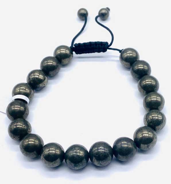 10mm Pyrite bracelet